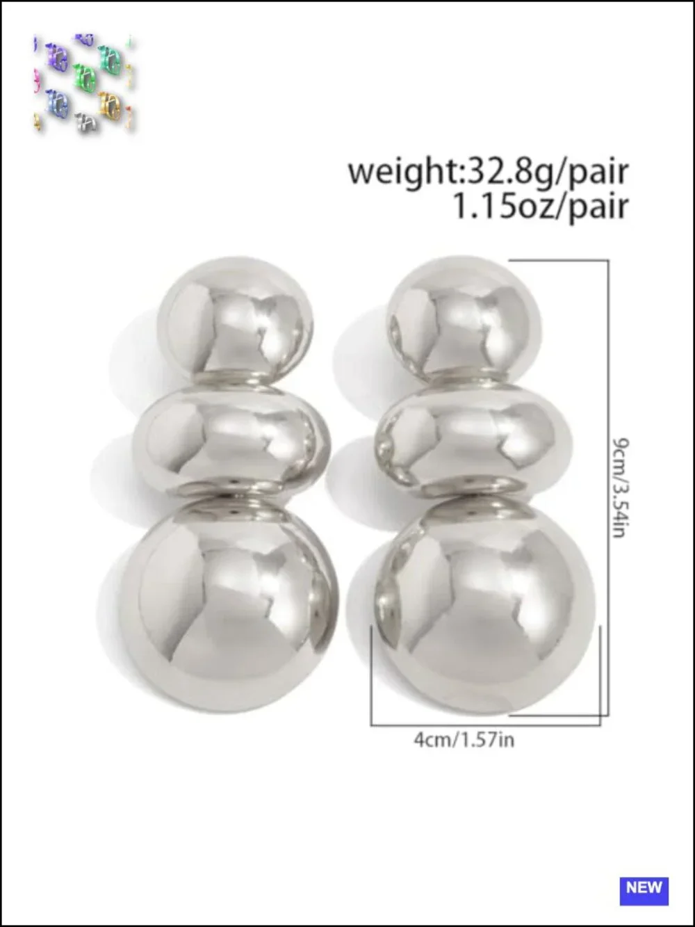 14K Gold Irregular Ball Dangle Earrings Chunky Nugget Earrings for Women Trendy